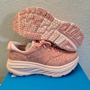 NEW IN BOX Womens HOKA® Vibrant Bloom Bondi L Sneakers Shoes 7 Embroidery Floral
